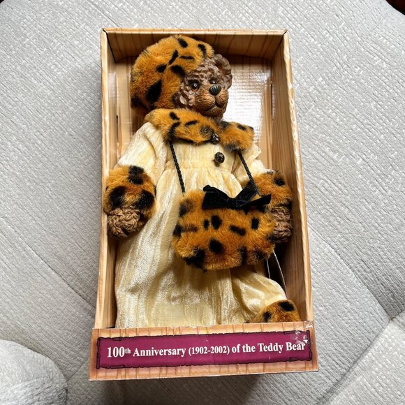 100th Anniversary (1902-2002) Limited Edition Theodore Roosevelt Teddy Bear - Picture 1 of 7
